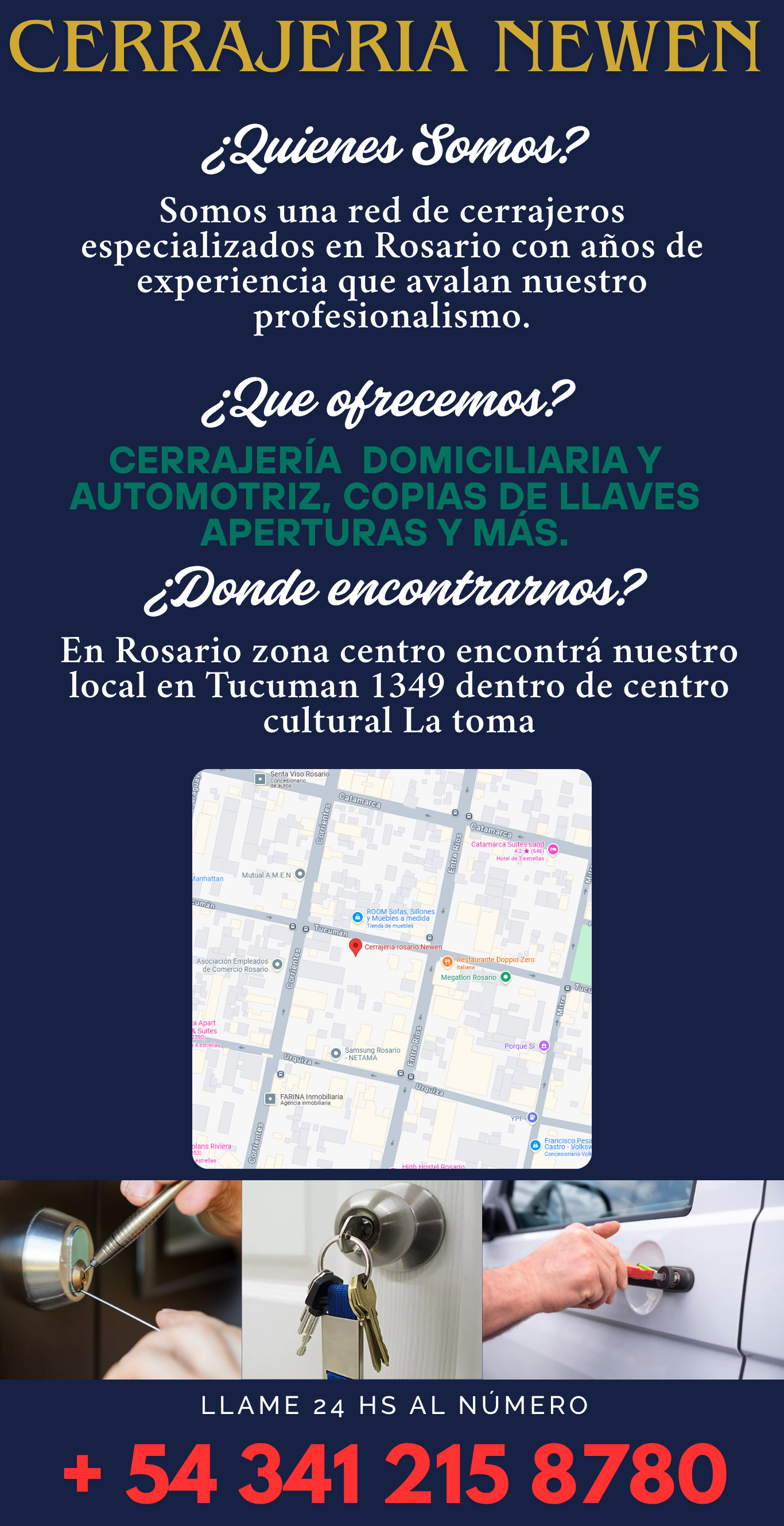 Servicios de cerrajería